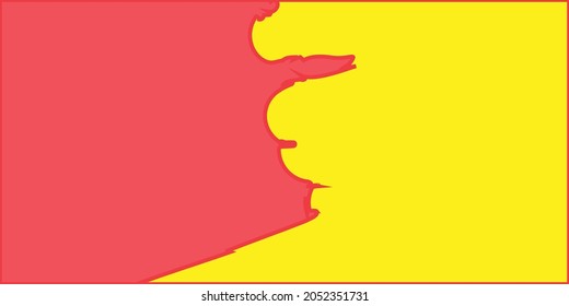 red yellow abstract background vector