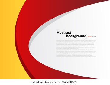 Red and Yellow abstract background. vector illustration