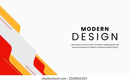 Red and yellow abstract geometric background vector illustration