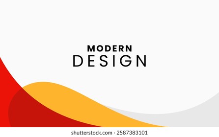 Red and yellow abstract geometric background vector illustration