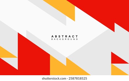 Red and yellow abstract geometric background vector illustration