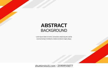 Red and yellow abstract geometric background vector illustration