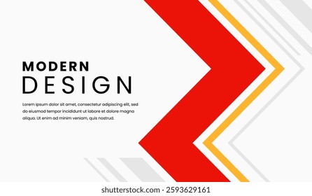 Red and yellow abstract geometric background vector illustration
