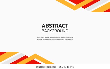 Red and yellow abstract geometric background vector illustration