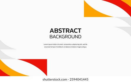 Red and yellow abstract geometric background vector illustration