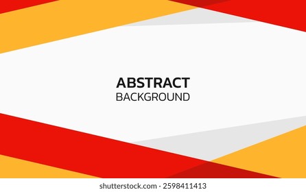 Red and yellow abstract geometric background vector illustration