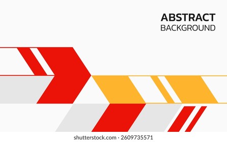 Red and yellow abstract geometric background vector illustration