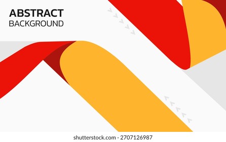 Ilustración vectorial de fondo geométrico abstracto rojo y amarillo
