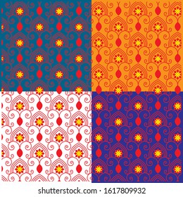 Red and yellow abstract graphic pattern abstract vector background. Modern stylish texture