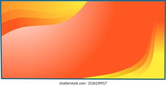 Red and yellow background design with paper cut model