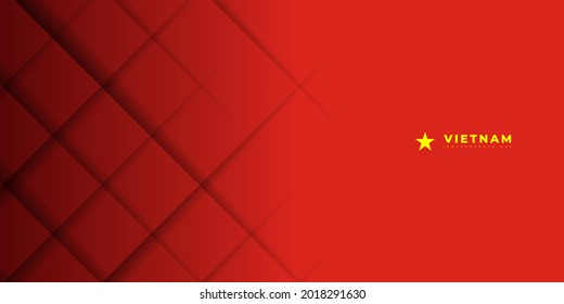 Red yellow background with square shadow design. Good template for Vietnam national day or independence day design.