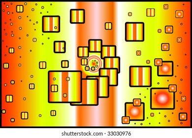 Red and Yellow background (vector)
