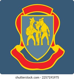 red yellow badge logo design