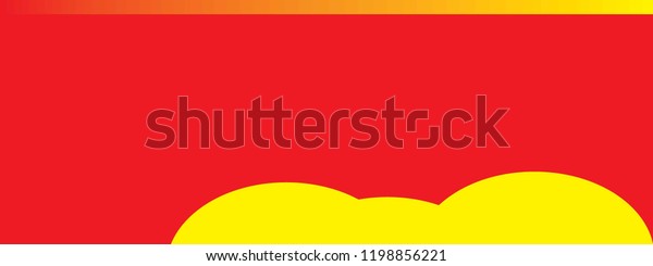 Red Yellow Banner Ads Design Stock Vector (Royalty Free) 1198856221 ...