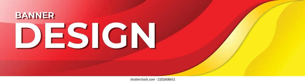 rote gelbe Banner-Design-Vektorgrafik. abstrakter Hintergrund, Vektorgrafik