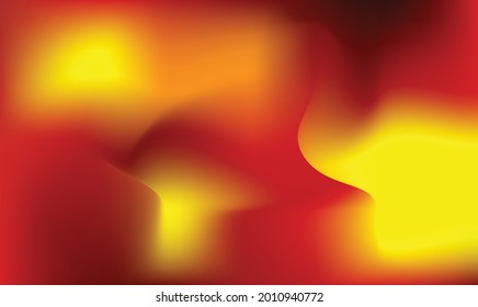 Red, yellow, Black Fire Gradient mesh Vector Background