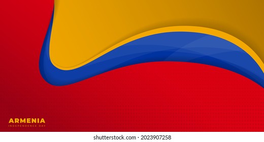Roter, gelber und blauer abstrakter Hintergrund für Armenia Independence Day Design. gute Vorlage für Armenien Unabhängigkeitstag oder nationale Tagesgestaltung.