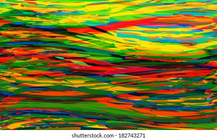 red, yellow; blue; green vector abstract background