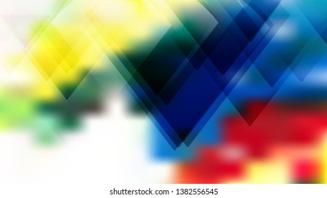 Red Yellow and Blue Modern Geometric Background Vector Illustration