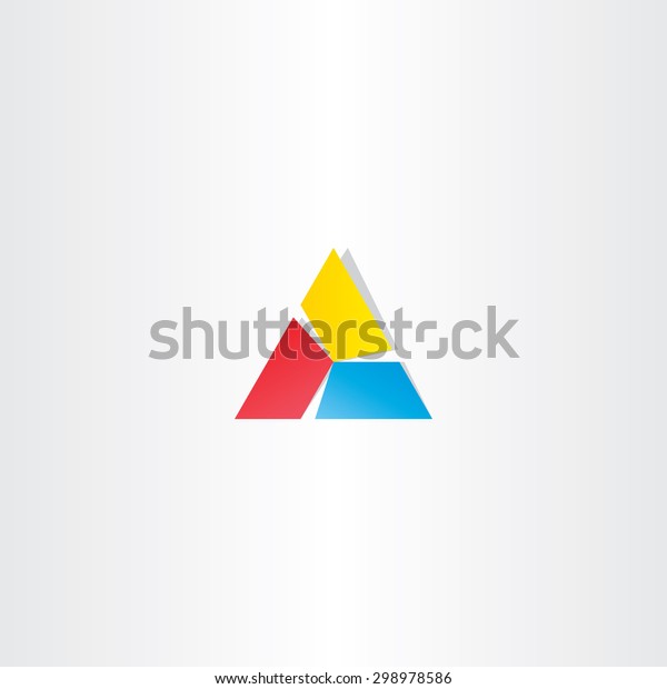 Red Yellow Blue Triangle Business Logo Stock Vector (Royalty Free ...