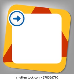 red and yellow box for any text with arrow