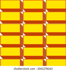 red yellow brick logo design