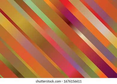 Red, yellow and brown stripes and lines abstract vector background. Simple pattern.