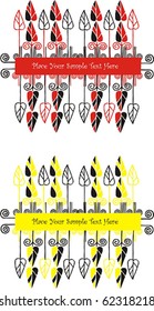 red yellow card set