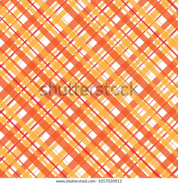 Red Yellow Checkered Background Textiles Covers Stock Vector (Royalty ...