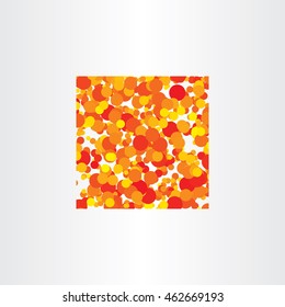 red yellow circles vector background 