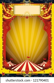 red and yellow circus. A background for your circus event.