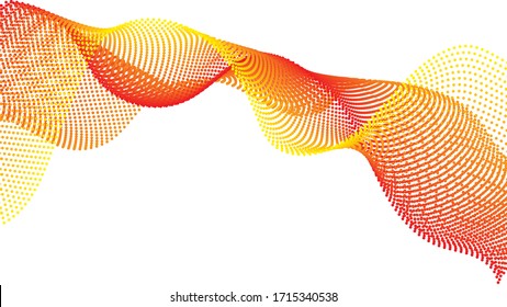 red and yellow dots. abstract vector Illustration for design 
