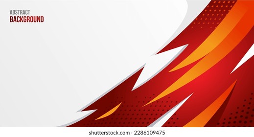 Red and yellow Dynamic power background vector image. Gaming theme Abstract Futuristic Background