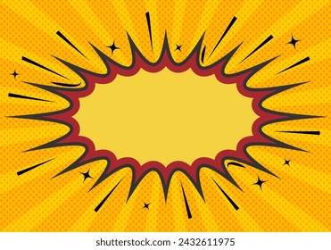 Red and yellow empty offer form on warm background.
