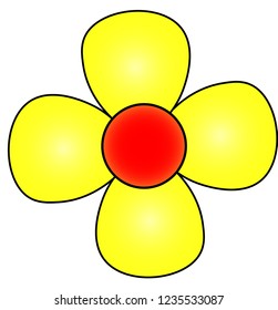 Red, Yellow Flower
