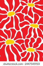 Red and yellow flowers in the background, flowers, summer colors