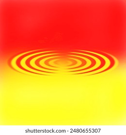 Red and yellow gradations with ripple concept