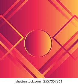 Red and Yellow Gradient Abstract minimal background modern geometric shape for banners and business templates