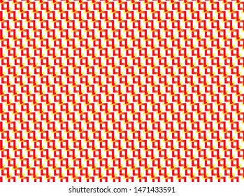 Red And Yellow Gradient Color, Mixed Pattern Background, Editable Vector. Best For Fabric And Textile World