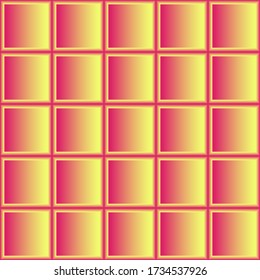 Red and yellow gradient mosaic background.  Square pattern with geometric design. Red vector mosaic pattern. Seamless pattern. Follow other mosaic patterns in my collections. 