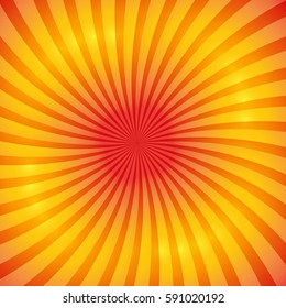 red and yellow gradient Swirling radial pattern background with vector illustration design