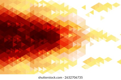 Red Yellow Gradient Triangle Background Geometric Mosaic Design Abstract Colorful Texture With Stained Glass Effect For Digital And Print 
