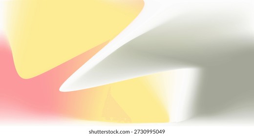 red yellow gray blurred round on white gradient mesh color abstract background
