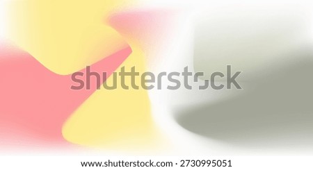 red yellow gray blurred round on white gradient mesh color abstract background