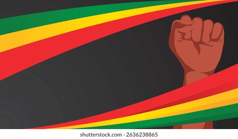 Red yellow green geometric. Freedom background