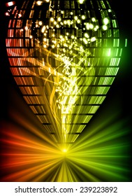red yellow green Light Abstract Technology background set for computer graphic website internet and business