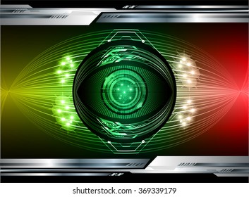 red yellow green silver Light Abstract Technology background for computer graphic website internet and business. circuit.illustration.digital.infographics. binary code. zero one. eye scan virus vector