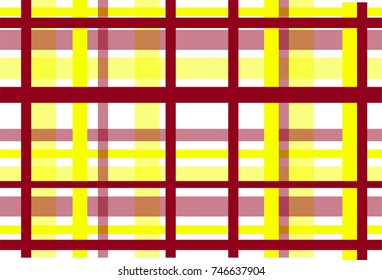 red and yellow madras plaid pattern for fabric design