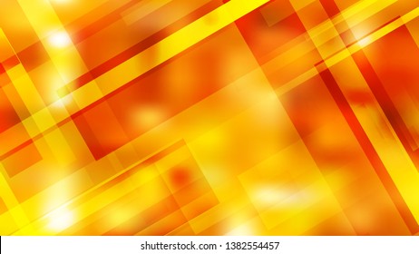 Red and Yellow Modern Geometric Shapes Background Vector Image