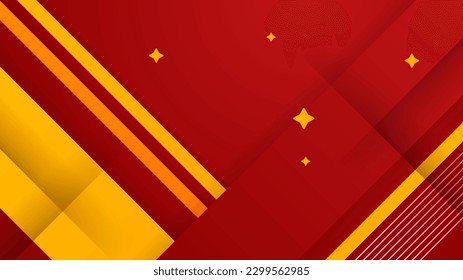 Red yellow and orange abstract background with modern trendy fresh color for presentation design, flyer, social media cover, web banner, tech banner
